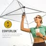 CROWN SHADES Commercial Instant Canopy Pop-Up Tent with CenterLok and Sidewalls (10x10)