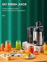 HOUSNAT 400W 3-Speed Centrifugal Juicer Extractor for Whole Fruits & Veggies