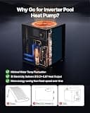 VEVOR 104,790 BTU High-Efficiency Full DC Inverter In-Ground Pool Heat Pump