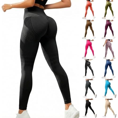 Plus Size High Waisted Anti-Cellulite Compression Running Workout Pants