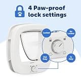 PetSafe Big Cat Door, Manual 4-Way Locking with GentleClose Flap System