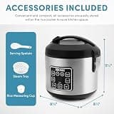 AROMA 8-Cup Digital Multicooker & Rice Cooker with Sensor Logic Technology