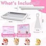 Premium Rolled Ice Cream Maker Kit with Recipe Book, Stainless Tray, and Spatulas