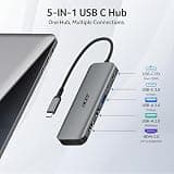 Acer 5-in-1 USB-C Hub with 4K@60Hz HDMI and 100W Power Delivery Pass-through