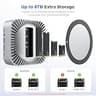 RayCue All-in-One Dock for Mac Mini M4 with Smart UI Display Screens