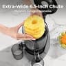 EanOruus 3-in-1 Cold Press Masticating Juicer with 6.5-Inch Chute and 100oz Hopper