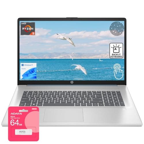 HP 17.3" High-Performance Touchscreen Laptop (AMD Ryzen 5, 16GB RAM, 1TB SSD)