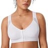 DELIMIRA Women's Front Closure Posture Wireless Back Support Full Coverage Bra