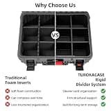 Turokacase Extra Large Graded Card Storage Box with 8 Adjustable Dividers