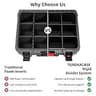 Turokacase Extra Large Graded Card Storage Box with 8 Adjustable Dividers