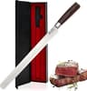 imarku 12-Inch Ultra Sharp Japanese High Carbon Stainless Steel Brisket Knife