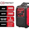 PowerSmart 3000W Portable Inverter Generator with CO Alarm Safety System