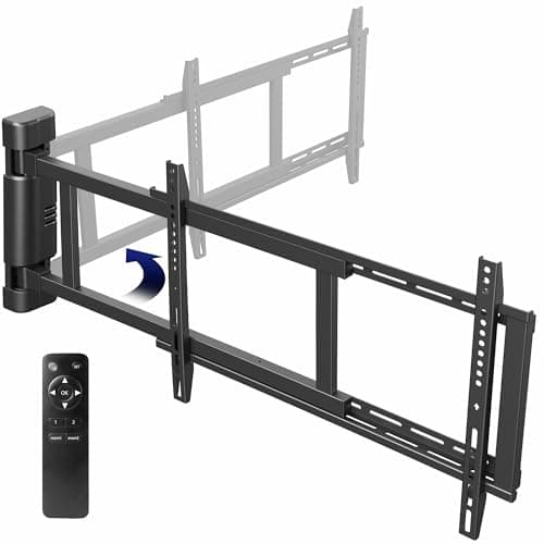 VIVO Steel Low-Profile Motorized Electric Swing-Out TV Wall Mount Bracket