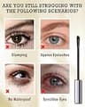 60 Plus Cosmetics Hypoallergenic Tubing Mascara for Mature Women (Brown)