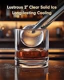 ecozy Countertop Clear Ice Ball Maker with GlacioLock Technology (2-Inch)