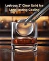 ecozy Countertop Clear Ice Ball Maker with GlacioLock Technology (2-Inch)