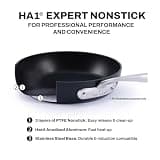 All-Clad HA1 Expert Nonstick 12-Inch Chef's Frying Pan with Ergonomic Handle and Lid