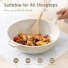 SENSARTE 11-Inch Ceramic Non-Toxic Nonstick Wok Pan with Stay-Cool Handle
