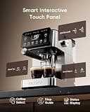ecozy Espresso Machine & Coffee Maker Combo with Guided Touchscreen Frother