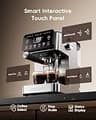 ecozy Espresso Machine & Coffee Maker Combo with Guided Touchscreen Frother