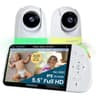 Babysense PRO 5.5-Inch Full HD Split Screen Video Baby Monitor with Dual Cameras