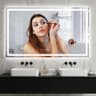 GarveeHome 60" x 36" Double Vanity LED Bathroom Mirror with 3X Magnification