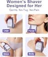 UNIMIKO Waterproof Electric Shaver for Women with Hypoallergenic Foil System