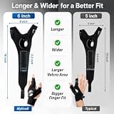 Mylivell Handsfree LED Flashlight Gloves with Stretchy Polyester Fabric
