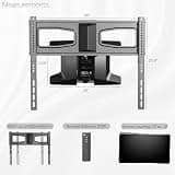 VIVO Electric Motorized Above Fireplace Pull-Down TV Wall Mount System