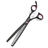 Professional 7-Inch 4-Piece Dog Grooming Scissors Set for Thick Coat Types