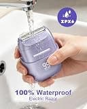 UNIMIKO Waterproof Electric Shaver for Women with Hypoallergenic Foil System