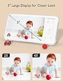 Momcozy 5-Inch 1080p HD Split Screen Video Baby Monitor with Two Cameras