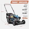 SENIX 21-Inch 170cc 4-Cycle Gas Powered Front-Wheel Drive Self-Propelled Lawn Mower