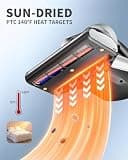 Jimmy JV35 Mattress Vacuum Cleaner with 14Kpa Suction and 140°F Rapid Heating