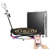 HARZHI 45.3-Inch Automatic 360 Photo Booth Machine with RGB Lights and Flight Case