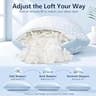 QUTOOL Enhanced Cooling Adjustable Shredded Foam King Pillows, Set of 2
