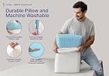 Cooling Gel Solid Block Memory Foam King Pillow With Bamboo Viscose Cover