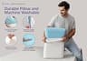 Cooling Gel Solid Block Memory Foam King Pillow With Bamboo Viscose Cover
