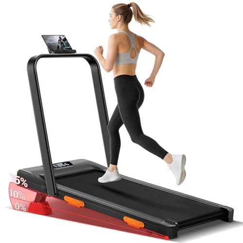 Compact Portable Under Desk Walking Pad Treadmill Machine with 15% Incline