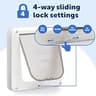 PetSafe Manual Interior Cat Door with 4-Way Locking for Hollow Wood Doors