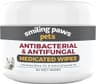 Smiling Paws Pets Antibacterial & Antifungal Medicated Wipes for Dogs & Cats