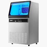 VEVOR 120lb Commercial Ice Maker Machine with 48-Hour Programmable Timer