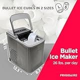 Frigidaire 26-Pound Portable Compact Countertop Bullet Ice Making Machine