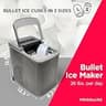 Frigidaire 26-Pound Portable Compact Countertop Bullet Ice Making Machine