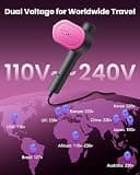 Nirrom 1200W Dual-Voltage Travel Garment Steamer with Smart LED Touchscreen