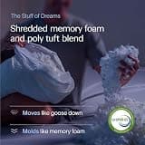 DreamyBlue Signature Adjustable Shredded Memory Foam Pillow with Bamboo Rayon Cover