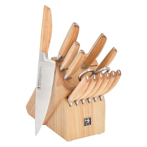 Henckels Pakka 14-Piece Fully Forged German Stainless Steel Knife Block Set
