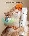 oneisall 3-in-1 Quiet Cat Clipper Kit with LCD Display and IPX7 Waterproof Body