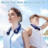 CRISLEX Portable Neck Fan with LED Display and Ergonomic Neck Support