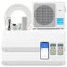 SIMOE Dual Zone 18,000 BTU (7K/12K) Mini Split Air Conditioner Heat Pump System